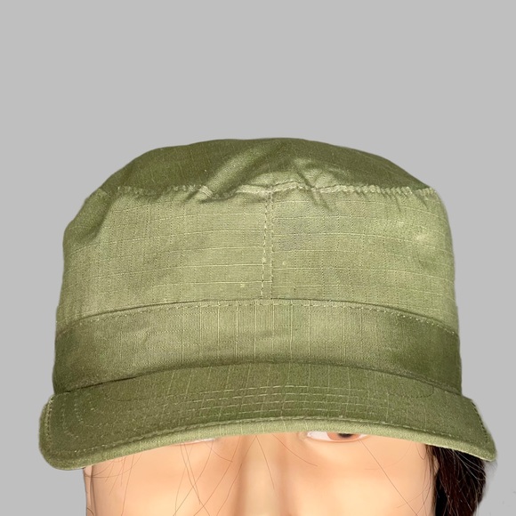 VTG Military Issued Green Ear Flap Cold Weather Combat Patrol Cap BDU Size 7 - Picture 9 of 10